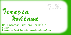 terezia wohland business card